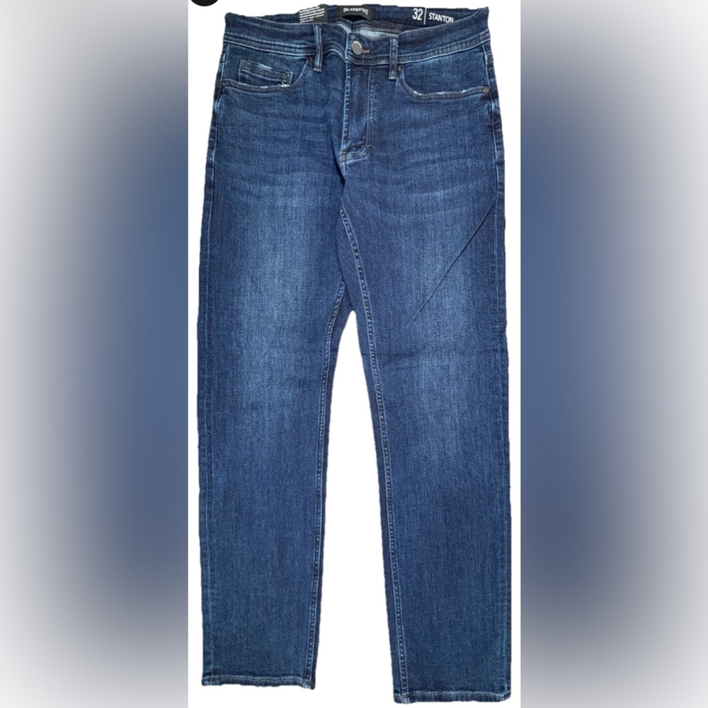 New Blank NYC Men’s 32x32 Dark Wash Blue Stanton Straight Fit Jeans